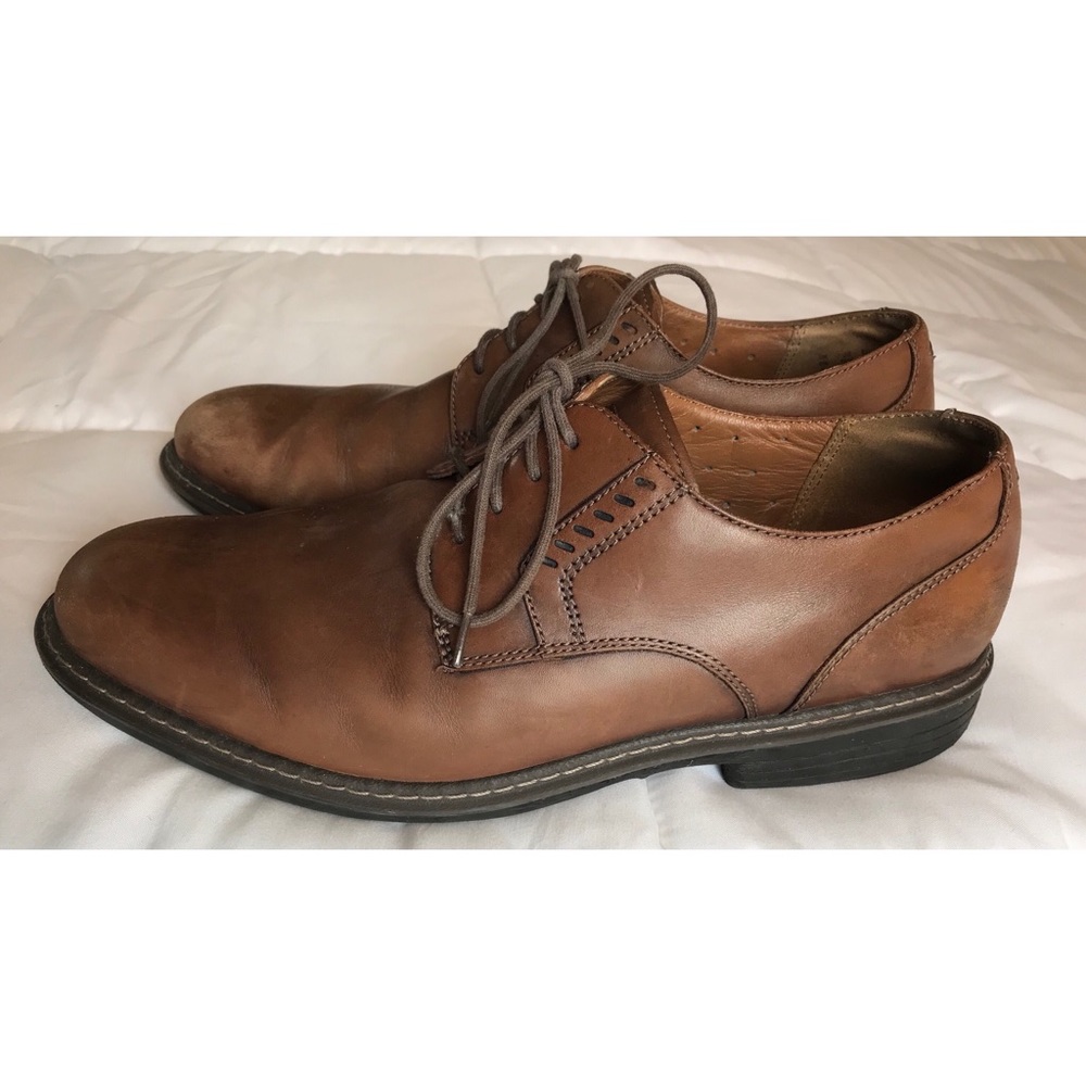 Clarks Men’s Lace Oxford Leather Shoe US 10.5